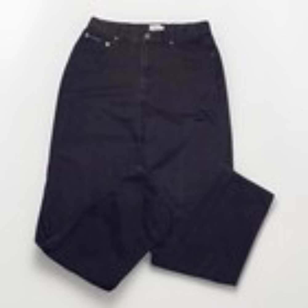 Calvin Klein Women’s Black High Rise Tapered Leg Jeans Size 10